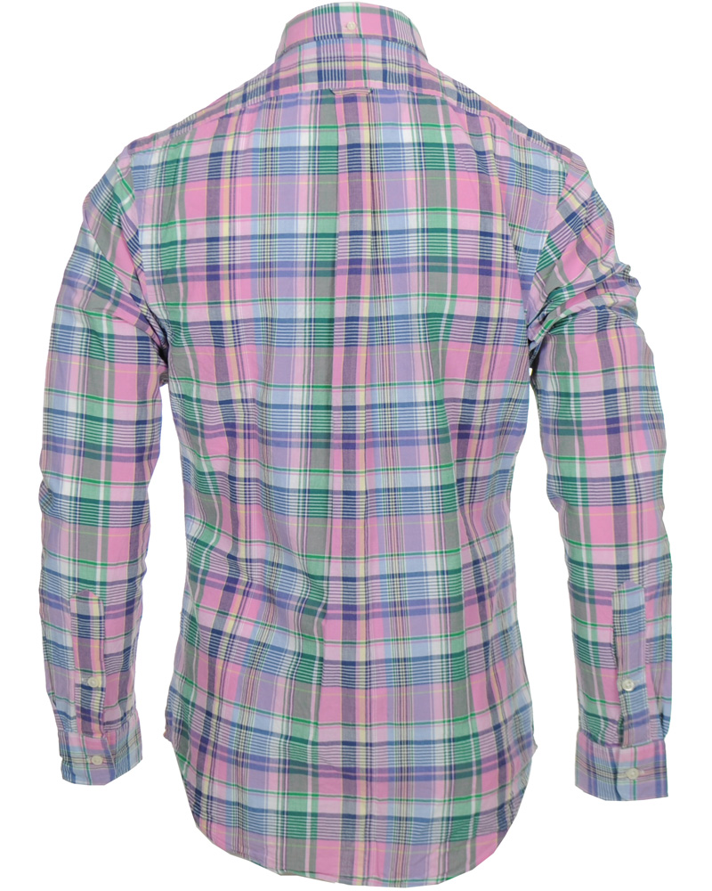 Heren | Overhemden | Polo Ralph Lauren | Slim Fit Shirt Check Pink/Blue