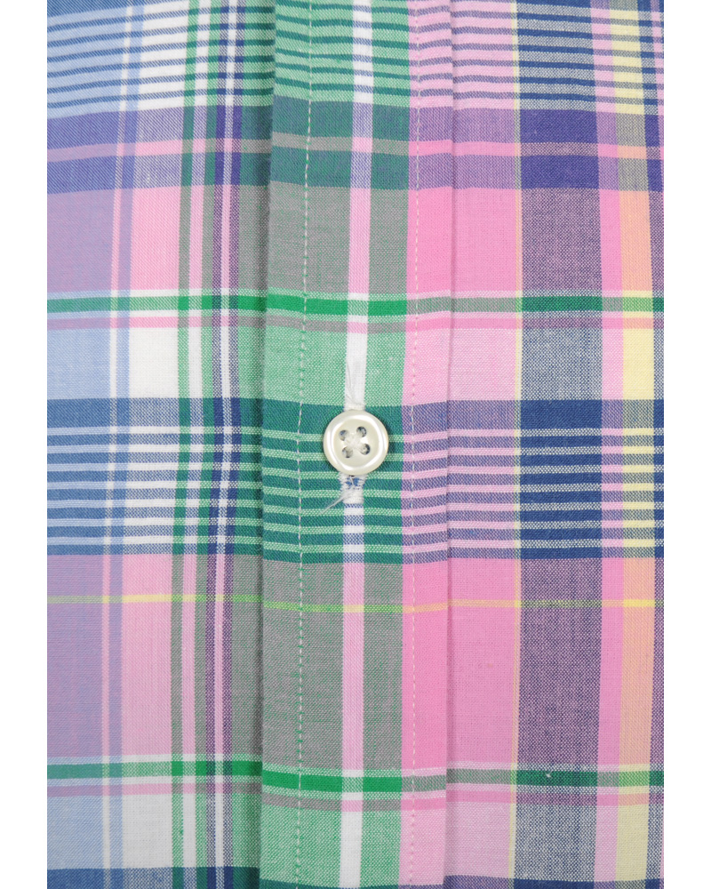 Heren | Overhemden | Polo Ralph Lauren | Slim Fit Shirt Check Pink/Blue
