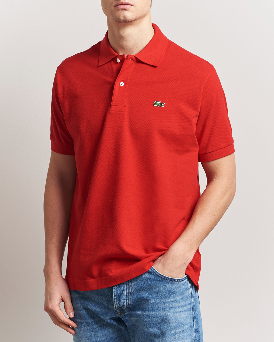 Heren | Preppy Authentic | Lacoste | Original Polo Piké Red