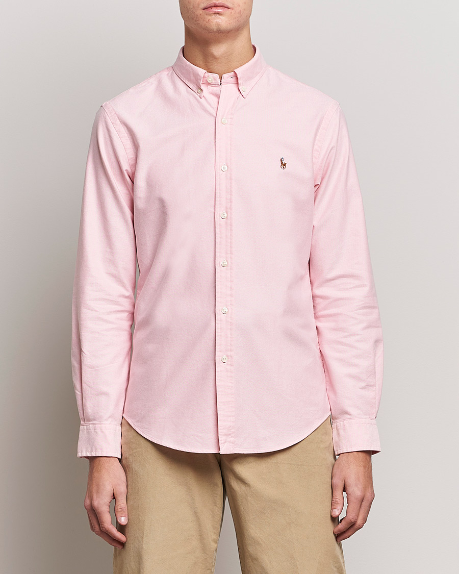 Heren | Oxford overhemden | Polo Ralph Lauren | Slim Fit Shirt Oxford Pink