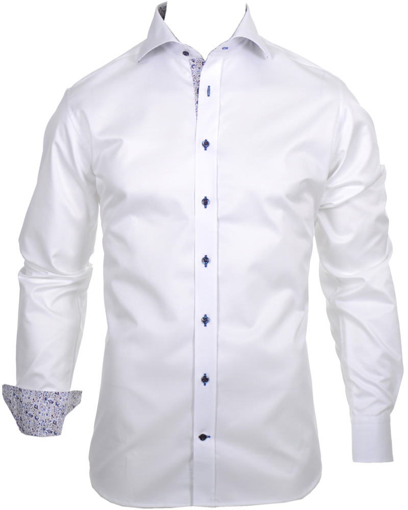 Heren | Overhemden | Stenströms | Skjorta Slimline Paisley White