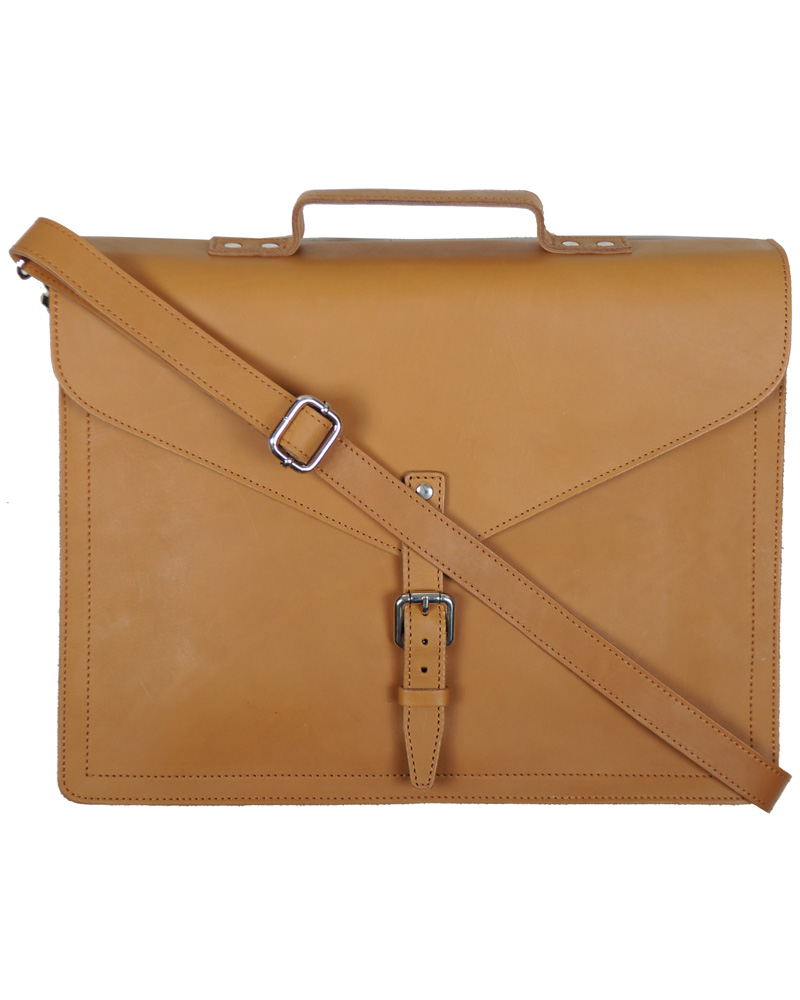 Heren | Sandqvist Lennart Breifcase Leather Tan Brown | Sandqvist | Lennart Breifcase Leather Tan Brown