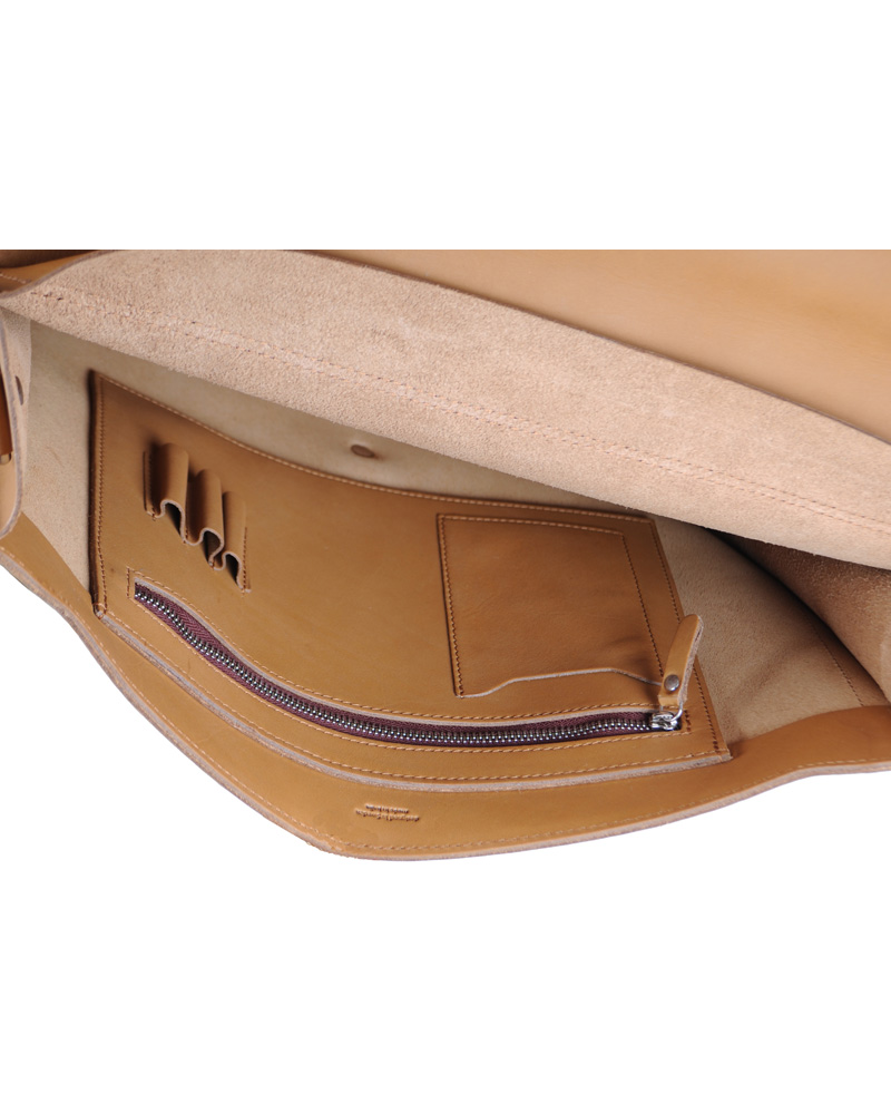 Heren | Sandqvist Lennart Breifcase Leather Tan Brown | Sandqvist | Lennart Breifcase Leather Tan Brown