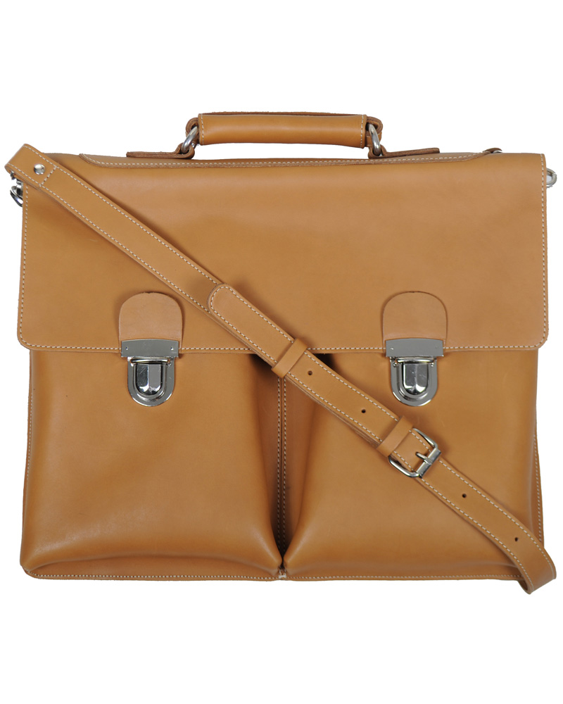 Heren | Sandqvist Otto Breifcase Leather Tan Brown | Sandqvist | Otto Breifcase Leather Tan Brown