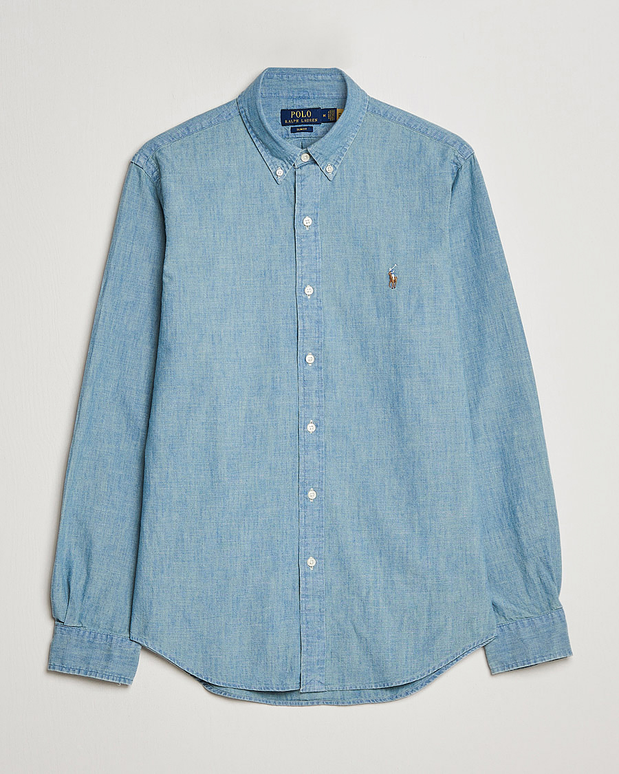 Heren |  | Polo Ralph Lauren | Slim Fit Chambray Shirt Washed