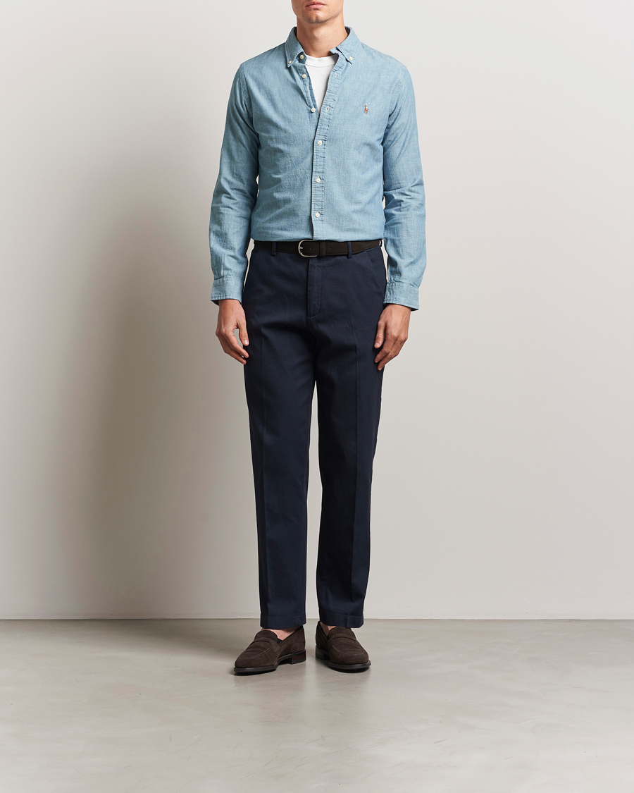 Heren | Overhemden | Polo Ralph Lauren | Slim Fit Chambray Shirt Washed