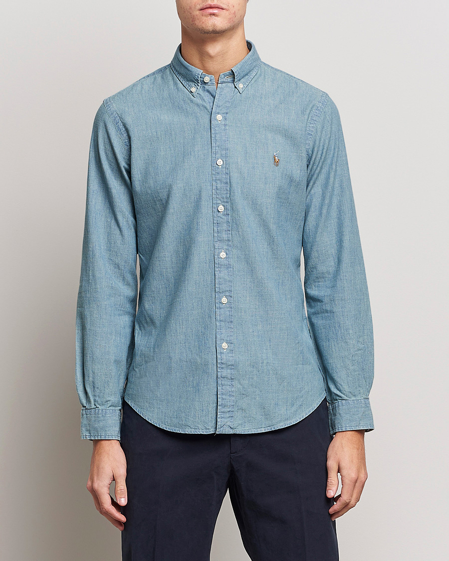 Heren |  | Polo Ralph Lauren | Slim Fit Chambray Shirt Washed