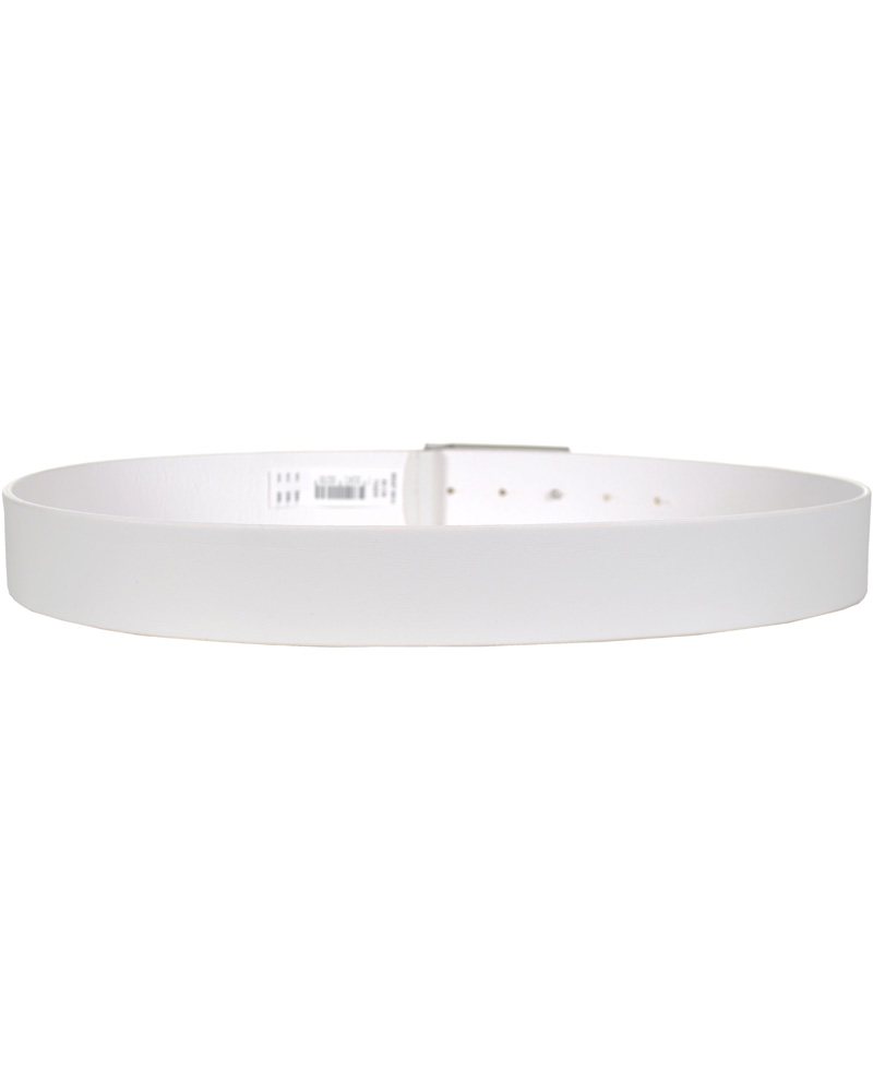 Heren | Tiger of Sweden Leather Logo Belt White | Tiger of Sweden | Leather Logo Belt White