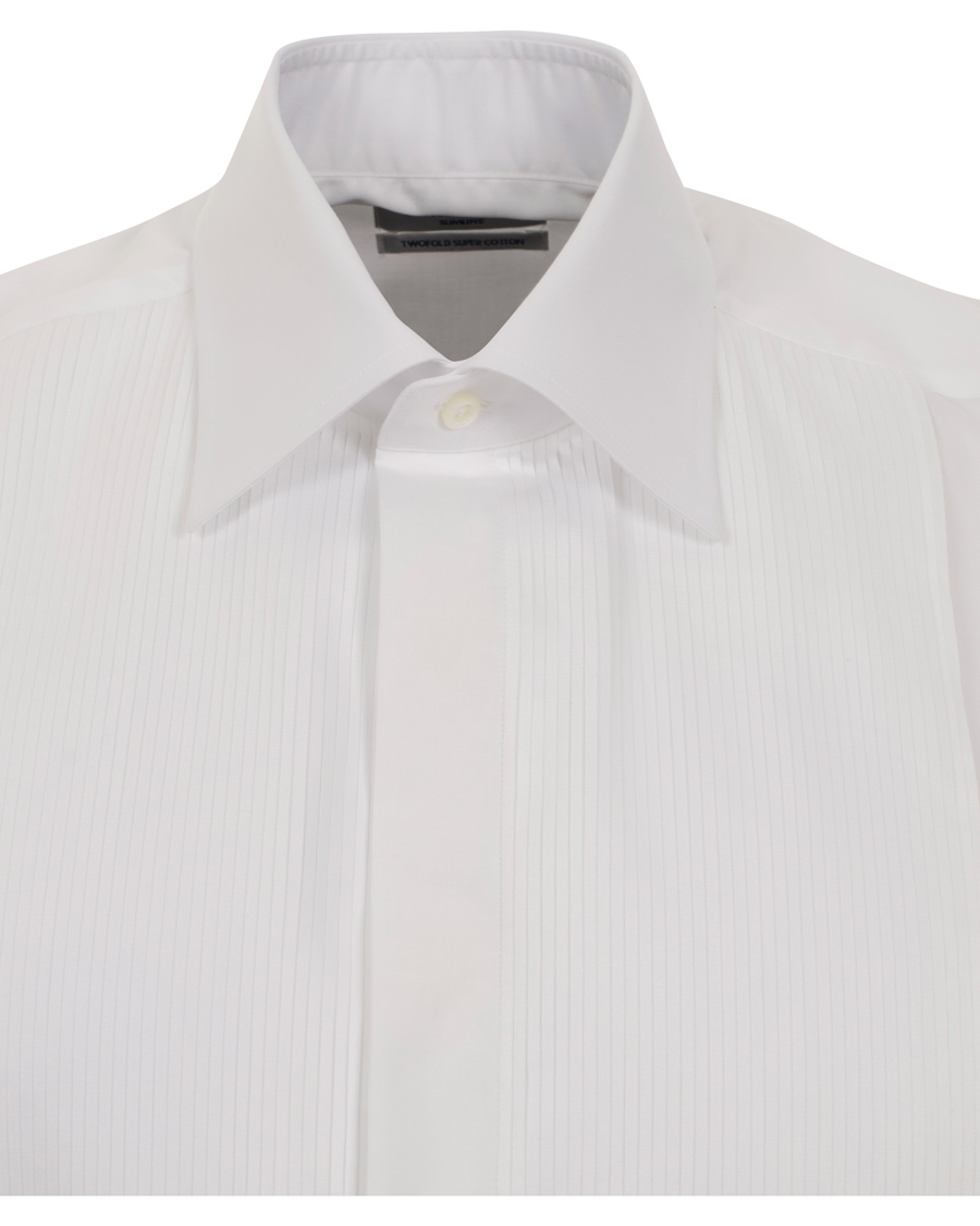 Heren | Overhemden | Stenströms | Slimline Tuxedo Shirt White 43 - XL