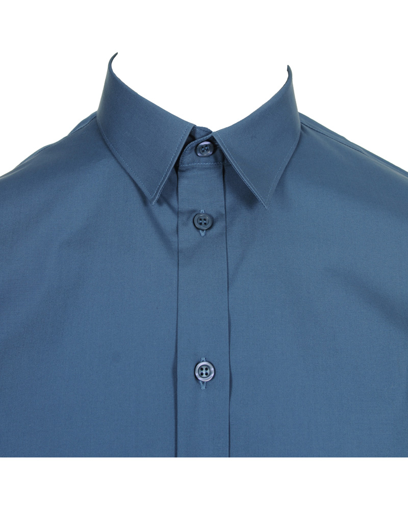 Heren | Overhemden | Filippa K | Paul Stretch Shirt Petrol