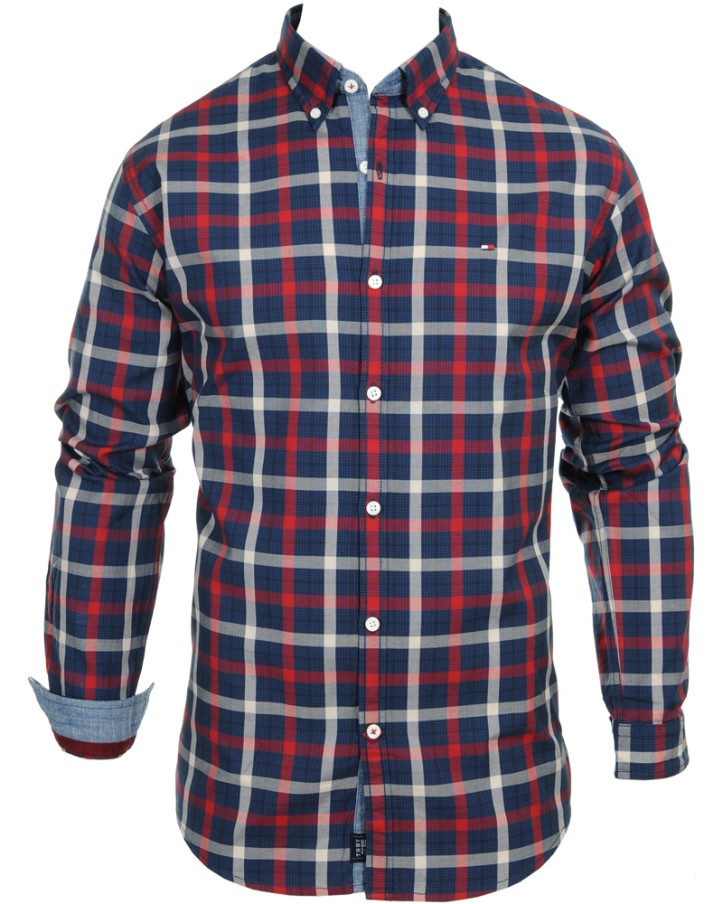 Heren | Overhemden | Tommy Hilfiger | Saint Check Shirt Vintage Fit Blue