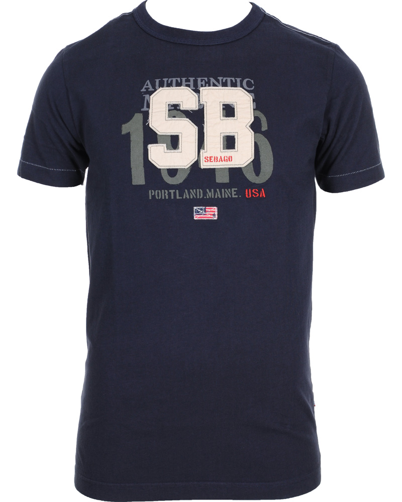 Heren | T-shirts | Sebago | Rye T-Shirt Navy