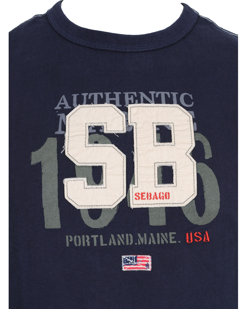 Heren | T-shirts | Sebago | Rye T-Shirt Navy