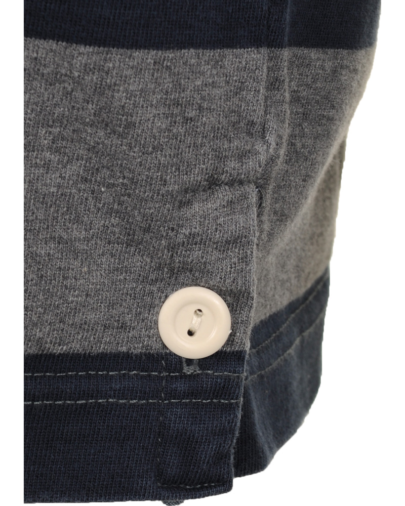 Heren | Truien | Boomerang | Rudolf Block Striped Rugby Grey Melange