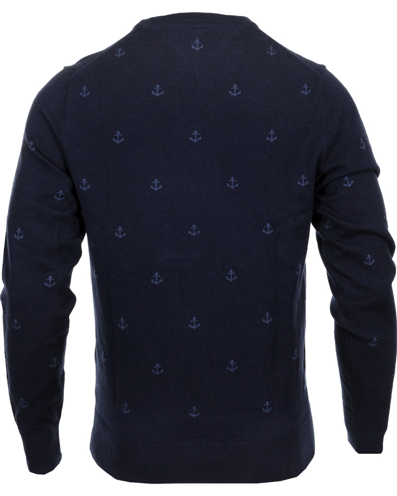 Heren | Truien | Tommy Hilfiger | Anchor Crew Neck Sweater Blue