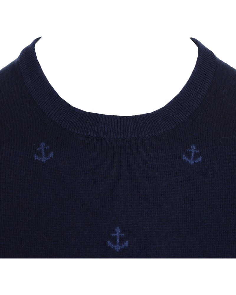 Heren | Truien | Tommy Hilfiger | Anchor Crew Neck Sweater Blue