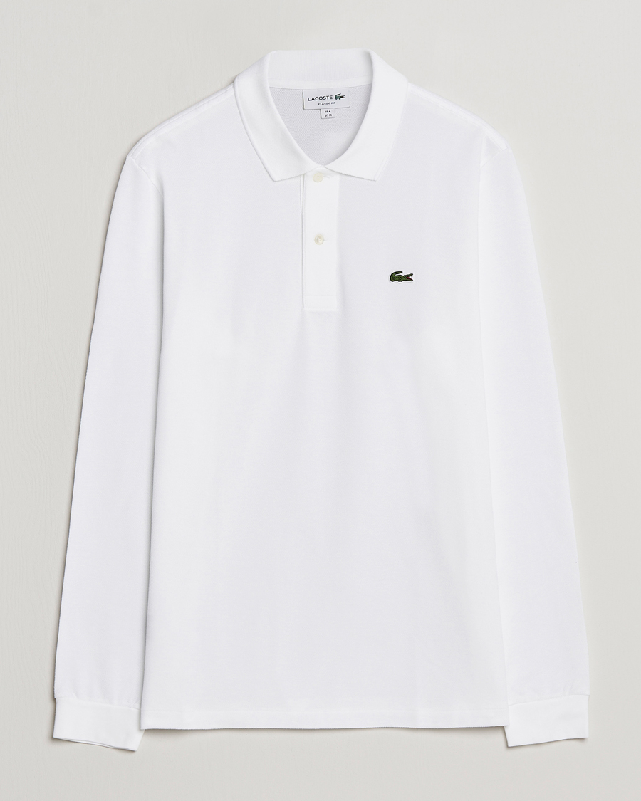 Heren | Polo's | Lacoste | Original Long Sleeve Polo Piké White