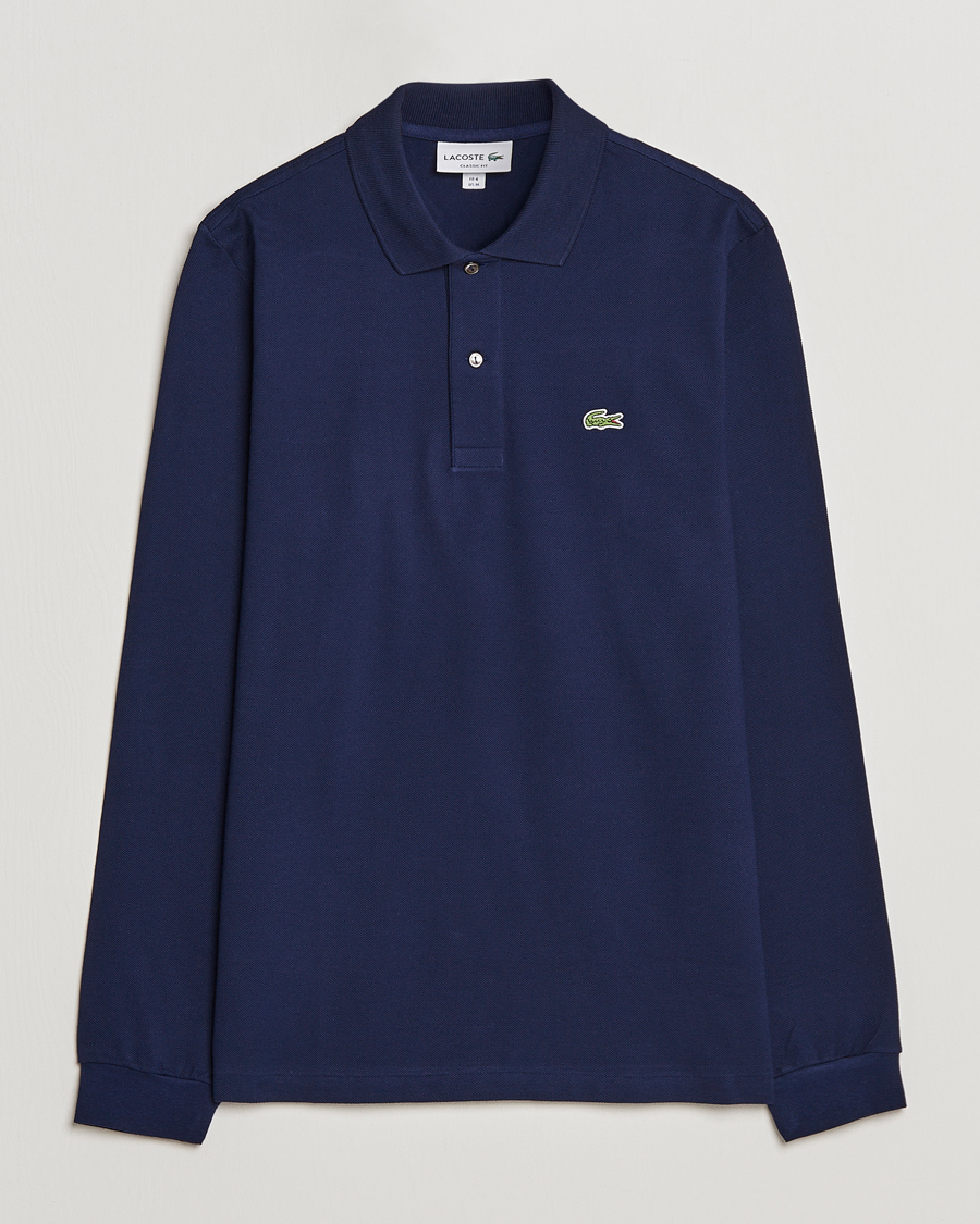 Heren | Polo's | Lacoste | Original Long Sleeve Polo Piké Navy Blue