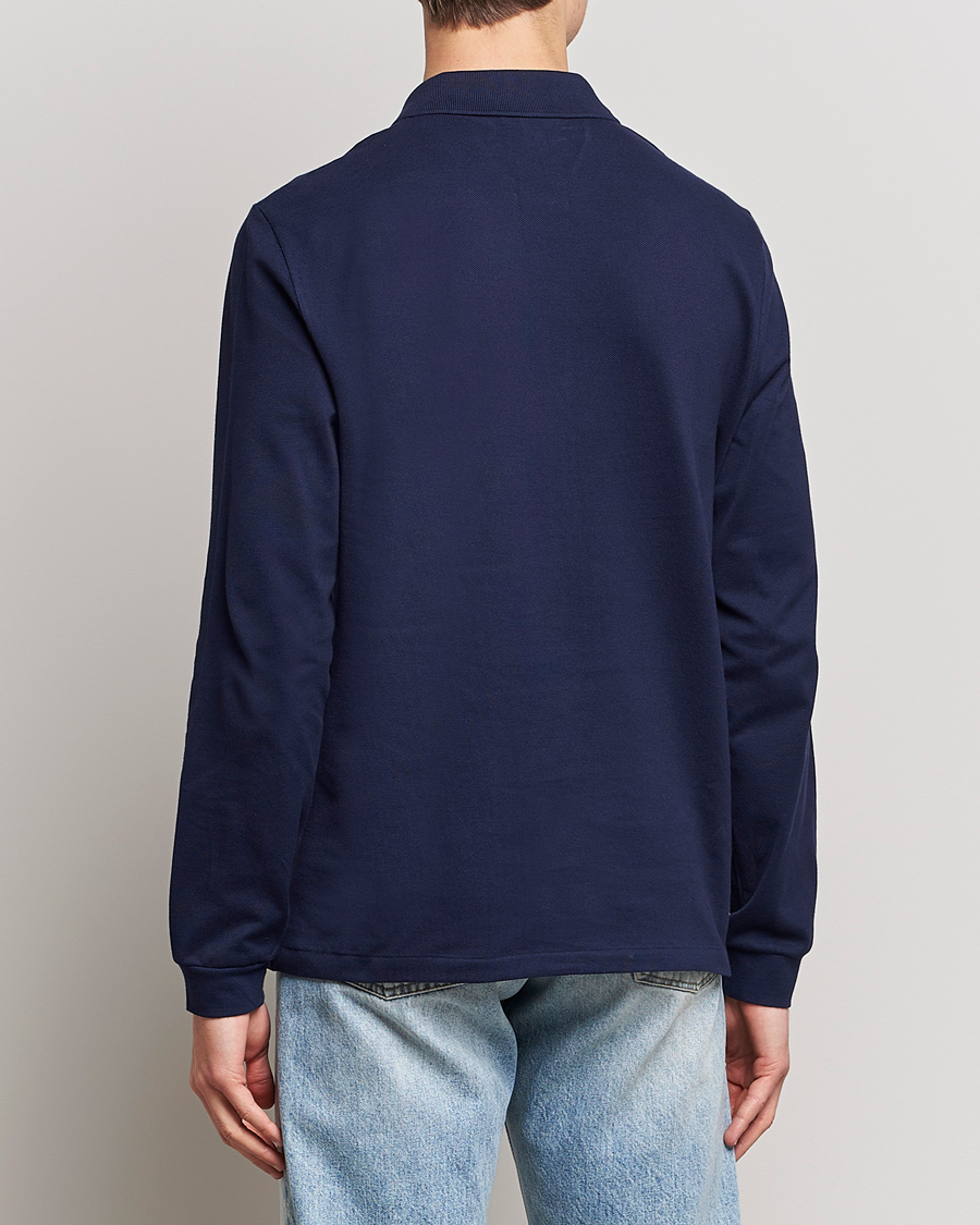 Heren | Polo's | Lacoste | Original Long Sleeve Polo Piké Navy Blue