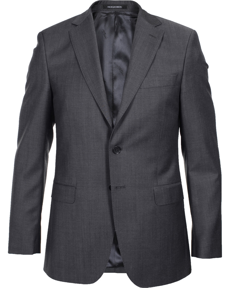 Heren | Blazers | Oscar Jacobson | Fuego Kavaj 100% Wool Grey 146
