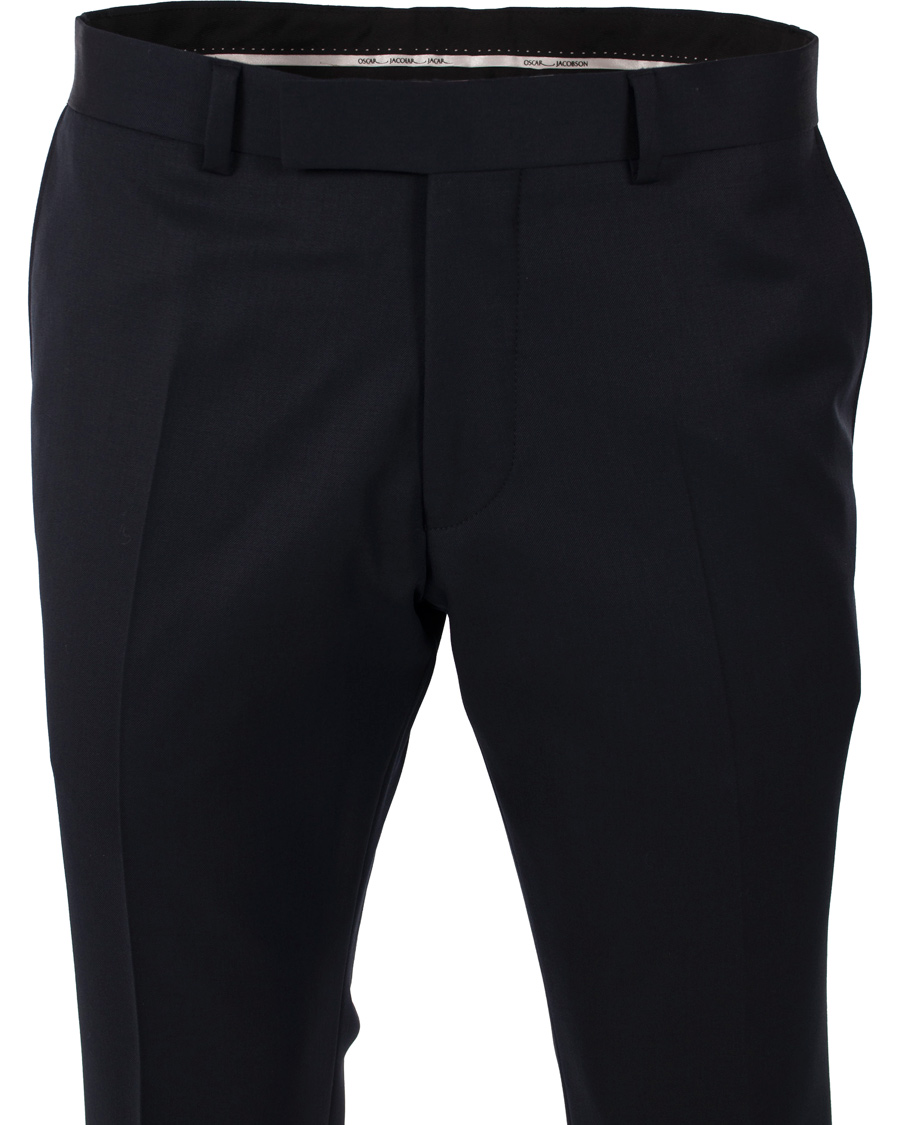 Heren | Broeken | Oscar Jacobson | Dave Kostymbyxa 100% Wool Navy 44