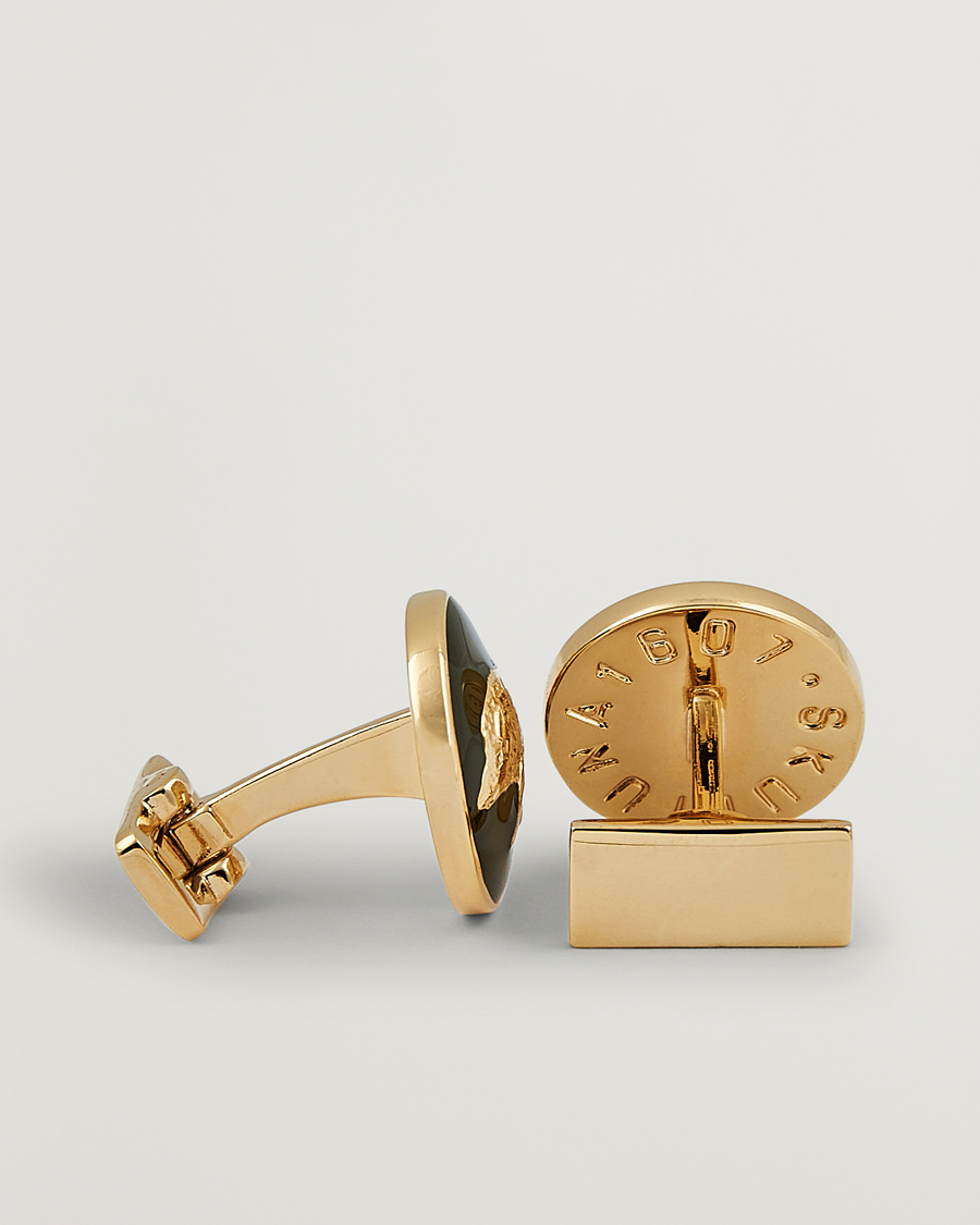 Heren |  | Skultuna | Cuff Links Hunter Wild Boar Gold/Green