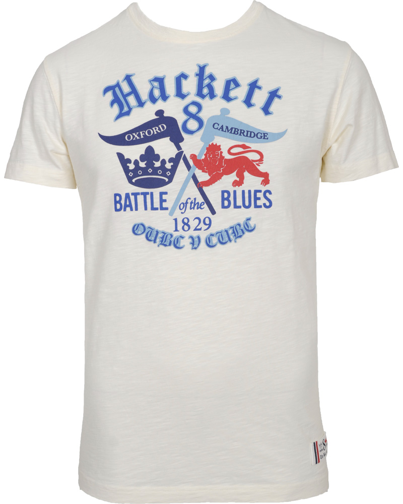 Heren | T-shirts | Hackett | Logo Tee Off White