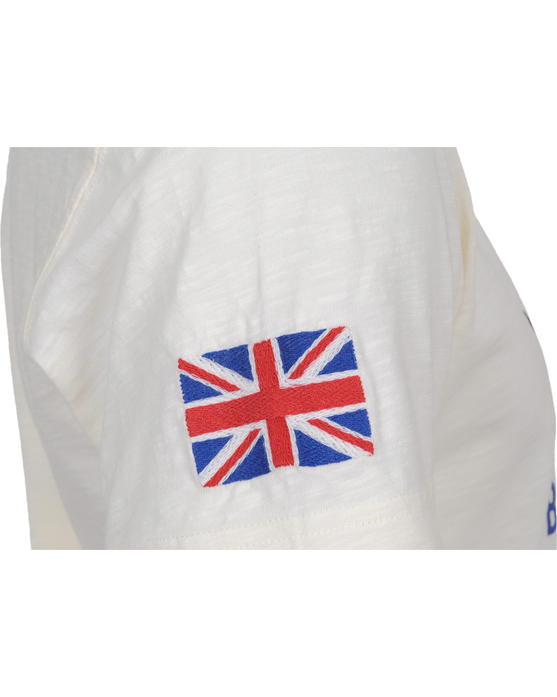 Heren | T-shirts | Hackett | Logo Tee Off White