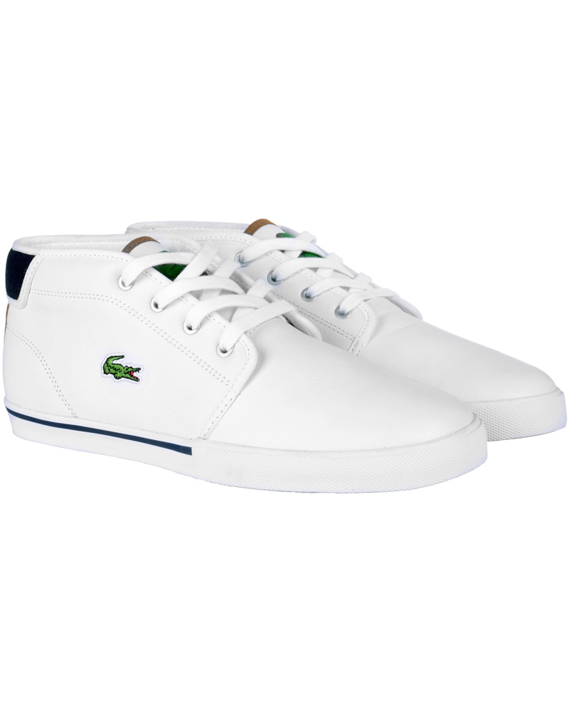 Heren | Lacoste Ampthill Tri Sneaker White Dark Blue | Lacoste | Ampthill Tri Sneaker White Dark Blue