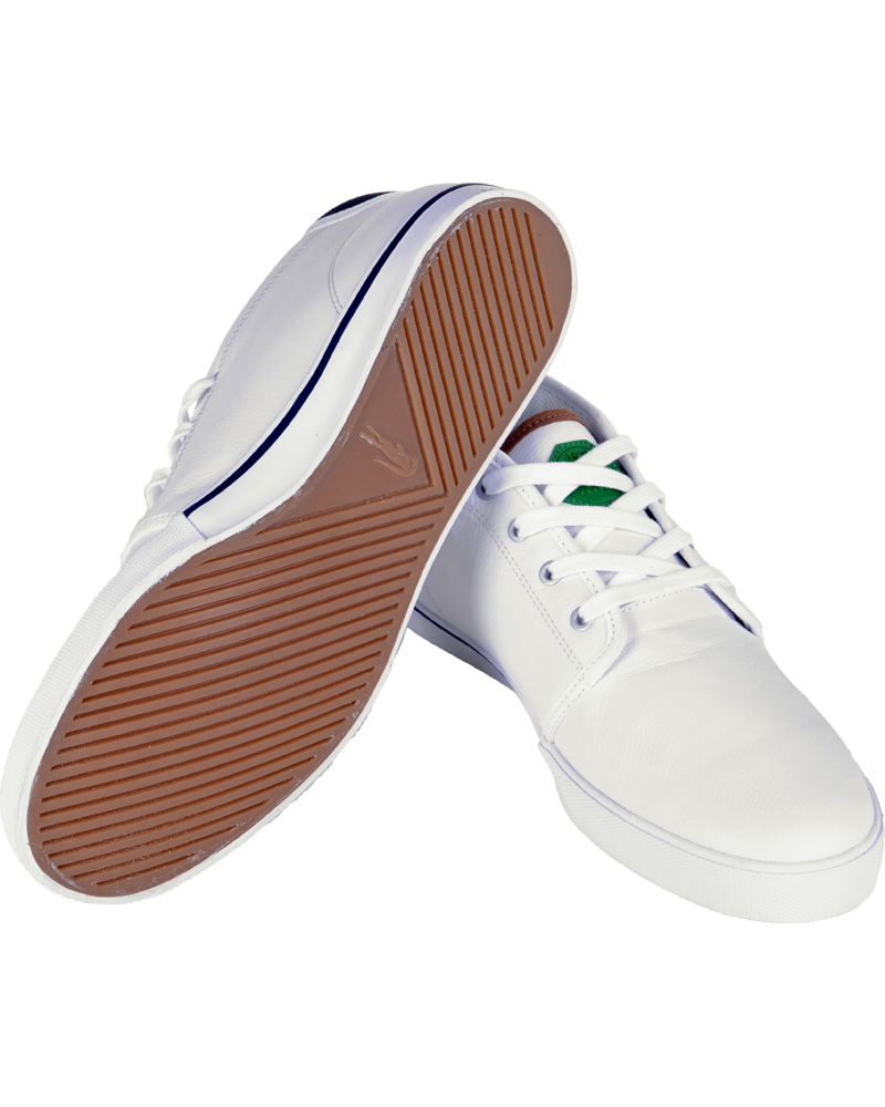 Heren | Lacoste Ampthill Tri Sneaker White Dark Blue | Lacoste | Ampthill Tri Sneaker White Dark Blue