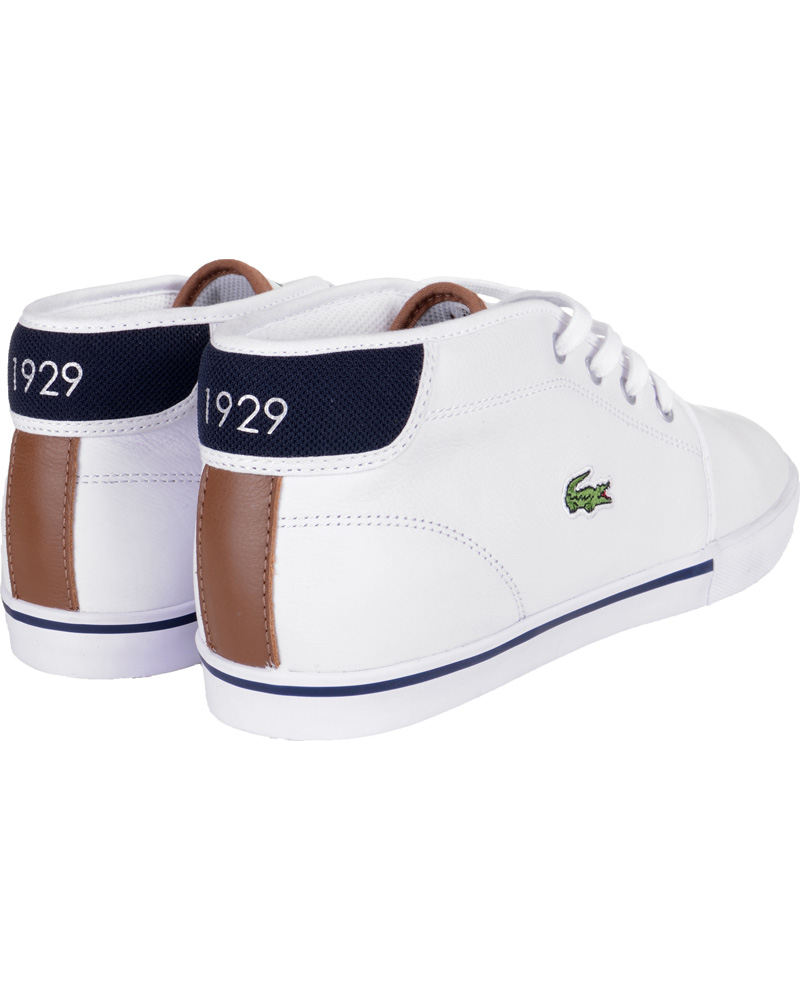 Heren | Lacoste Ampthill Tri Sneaker White Dark Blue | Lacoste | Ampthill Tri Sneaker White Dark Blue