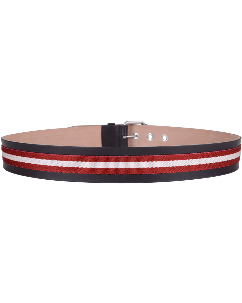 Heren | BALLY Icesta-40 Belt 4 cm Red/White | Bally | Icesta-40 Belt 4 cm Red/White