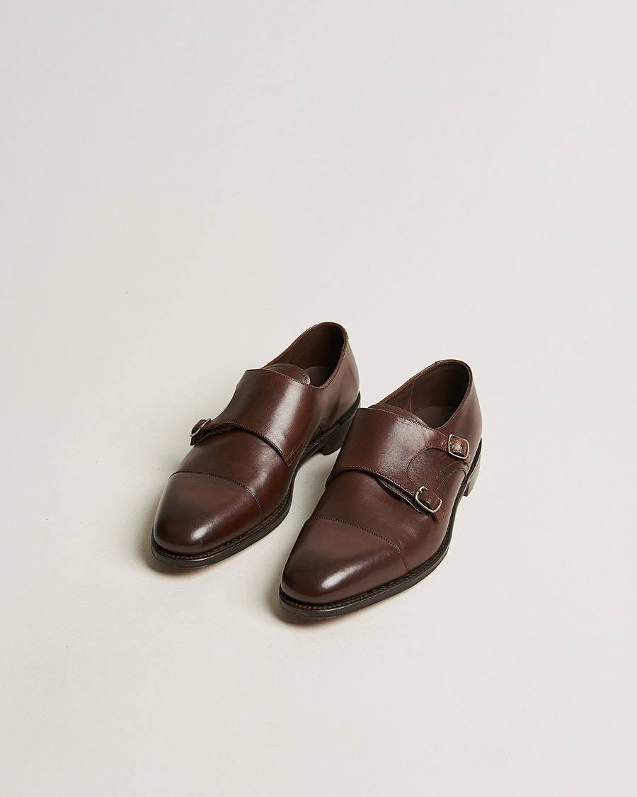 Heren | Handgemaakte schoenen | Loake 1880 | Cannon Monkstrap Dark Brown Burnished Calf