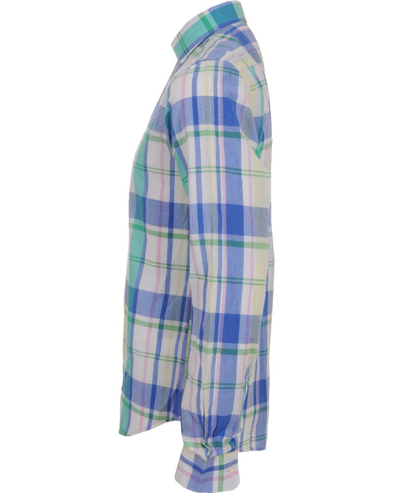 Heren | Overhemden | GANT Rugger | Handloom Madras Shirt Bluebell