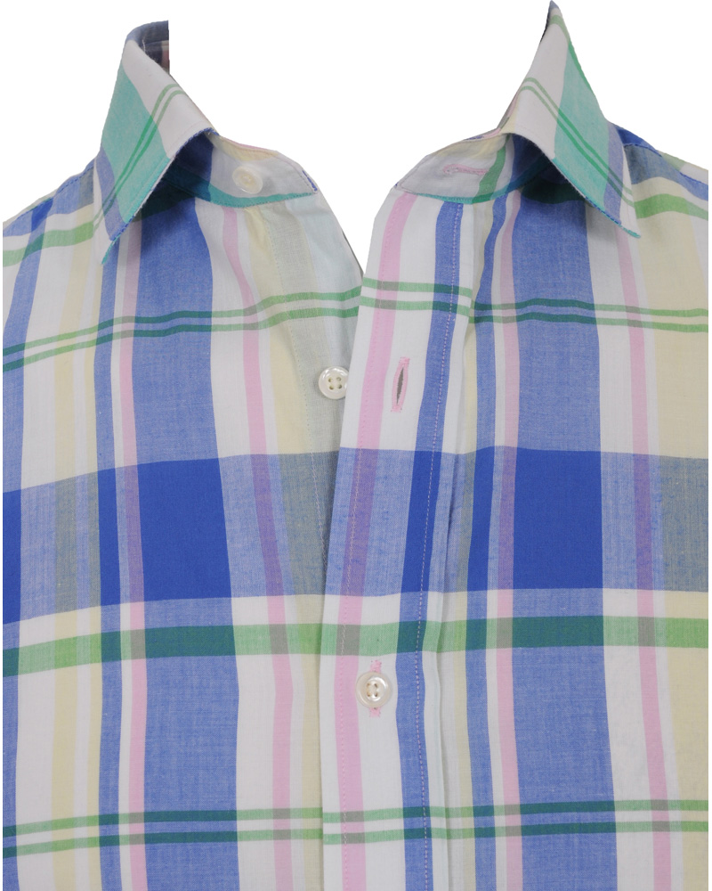 Heren | Overhemden | GANT Rugger | Handloom Madras Shirt Bluebell