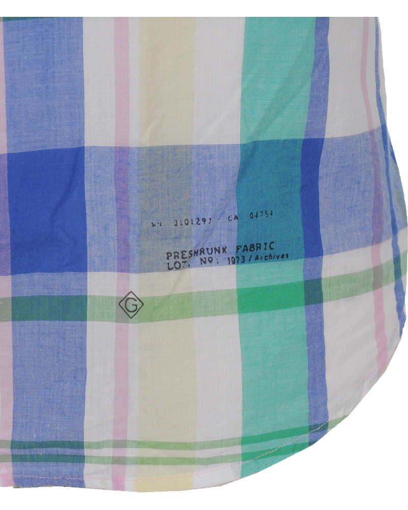 Heren | Overhemden | GANT Rugger | Handloom Madras Shirt Bluebell