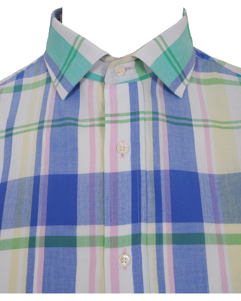 Heren | Overhemden | GANT Rugger | Handloom Madras Shirt Bluebell