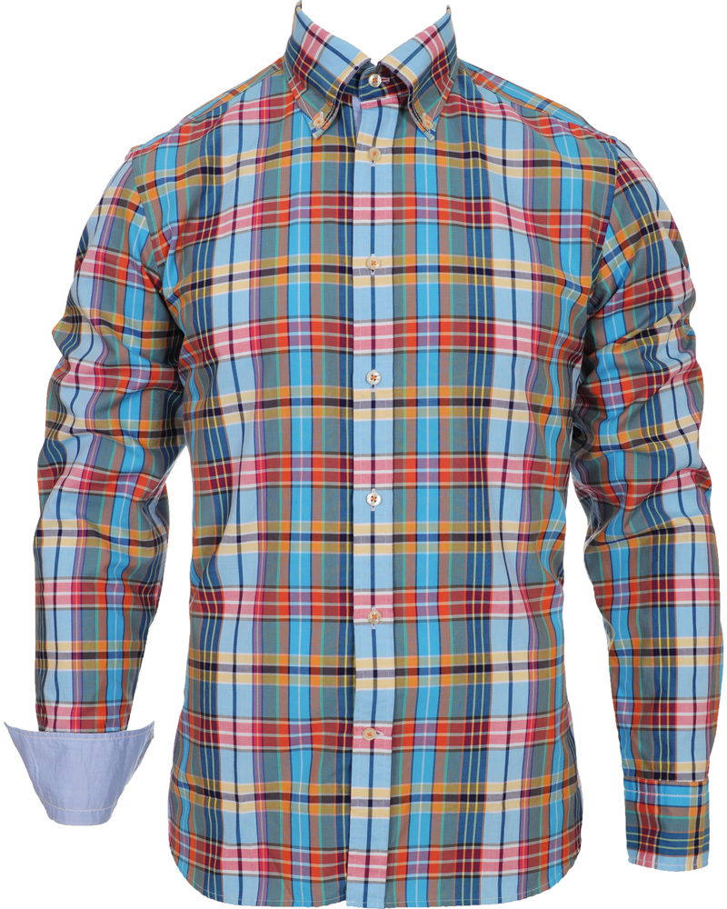 Heren | Overhemden | Stenströms | Skjorta Slim Sport Multi