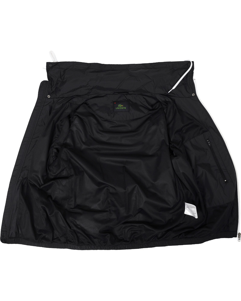 Heren | Jassen | Lacoste | Hood Windbreaker Jacket Black/White