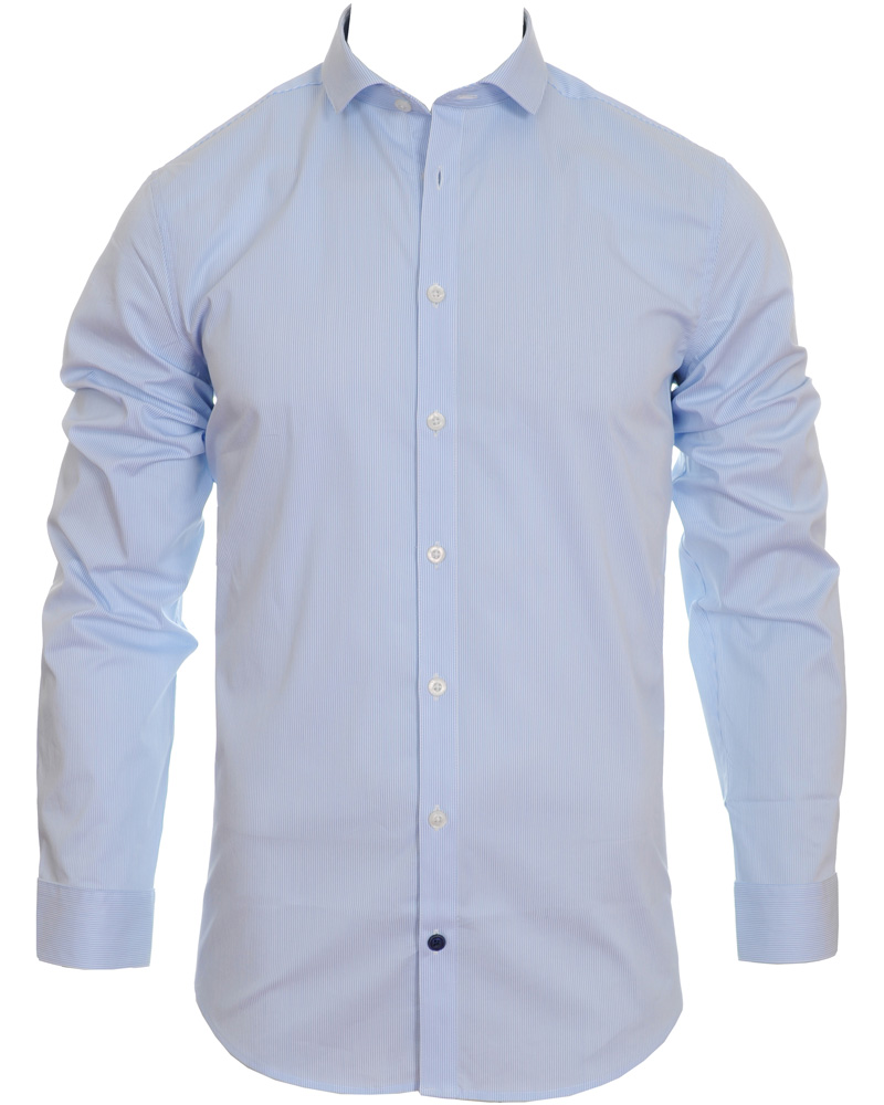 Heren | Overhemden | Tiger of Sweden | Thornie Stripe Light Blue