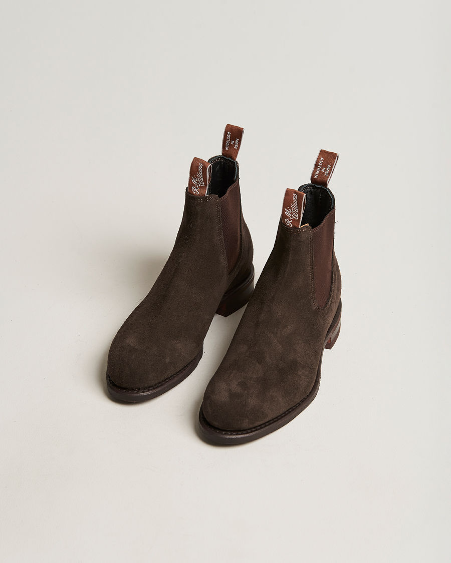 Heren | R.M.Williams Wentworth G Boot Chocolate Suede | R.M.Williams | Wentworth G Boot Chocolate Suede