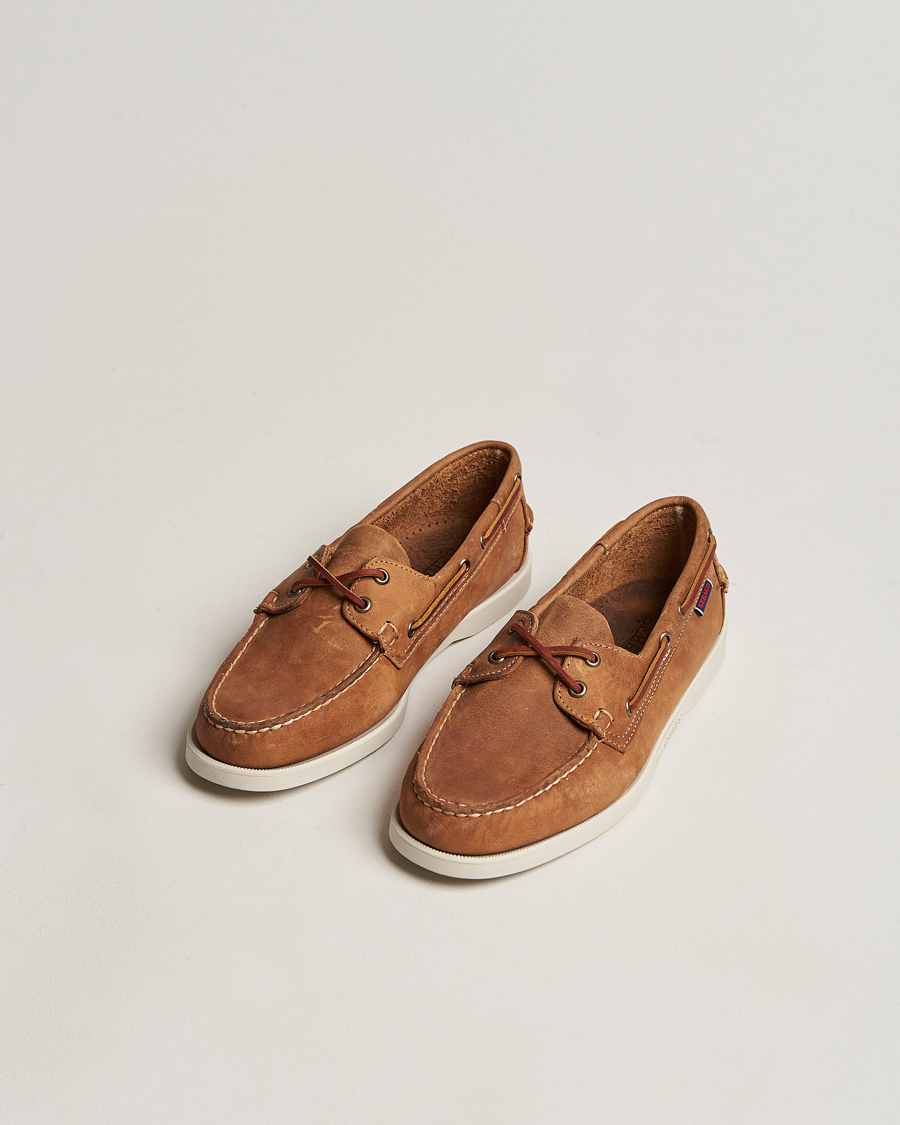 Heren | The Classics of Tomorrow | Sebago | Dockside Nubuck Boat Shoe Brown