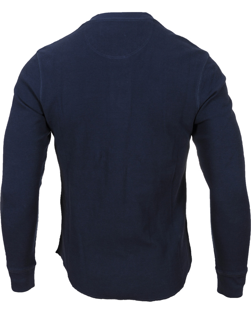 Heren | Truien | Levi's | Levis Long Sleeve Slim Waffle Henly Dress Blues