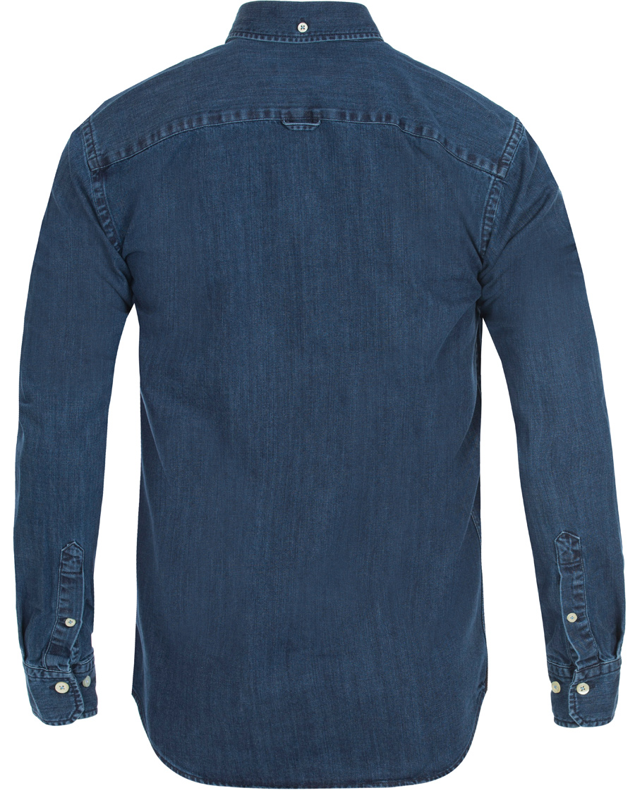Heren | Overhemden | Morris | Cary Grant Denim Shirt Navy