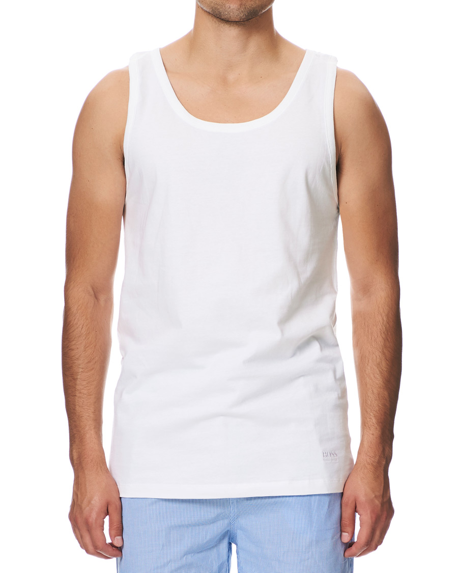 Heren | T-shirts | BOSS BLACK | BOSS 3-Pack Tank Top White