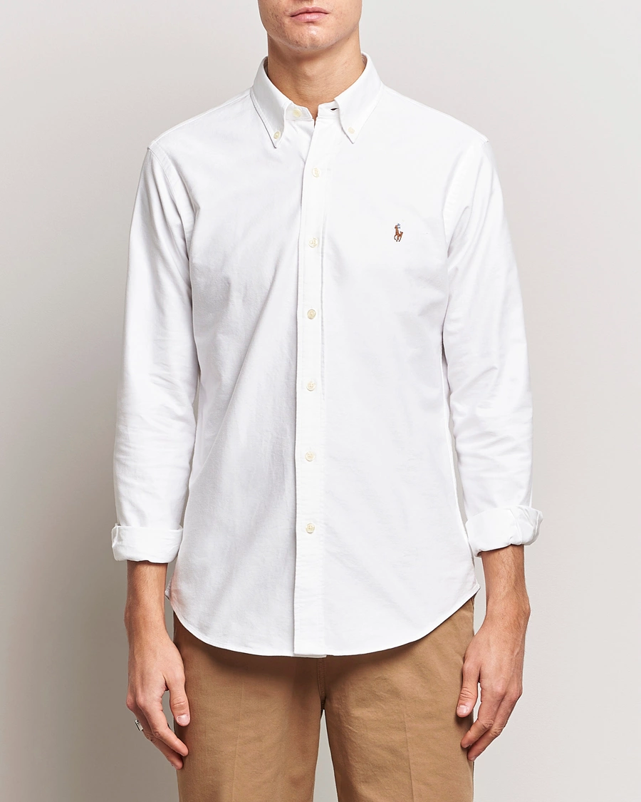 Heren | Smart casual | Polo Ralph Lauren | Custom Fit Oxford Shirt White