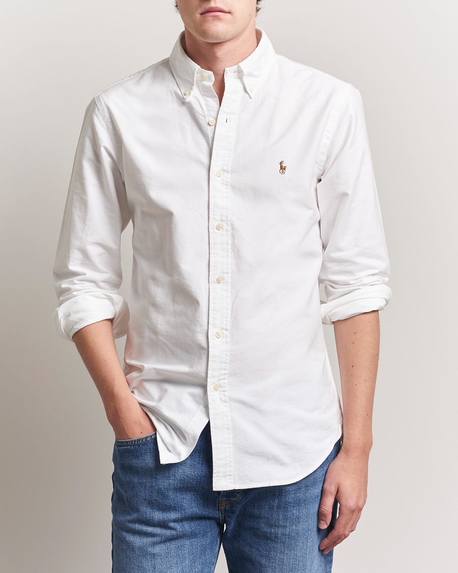 Heren | Overhemden | Polo Ralph Lauren | Custom Fit Oxford Shirt White