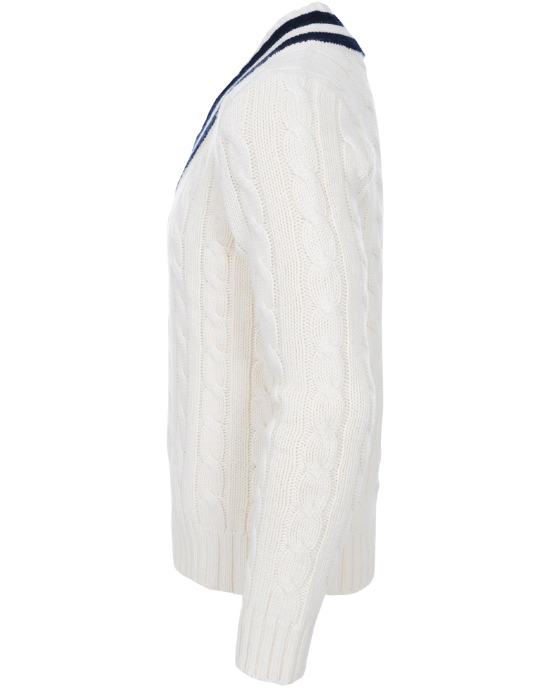 Heren | Truien | Polo Ralph Lauren | Wimbledon Tennis V-neck Sweater Milk