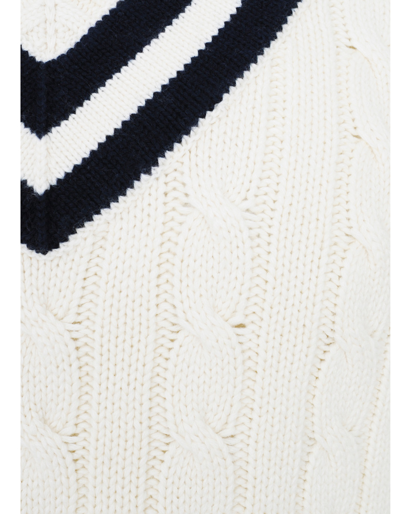 Heren | Truien | Polo Ralph Lauren | Wimbledon Tennis V-neck Sweater Milk