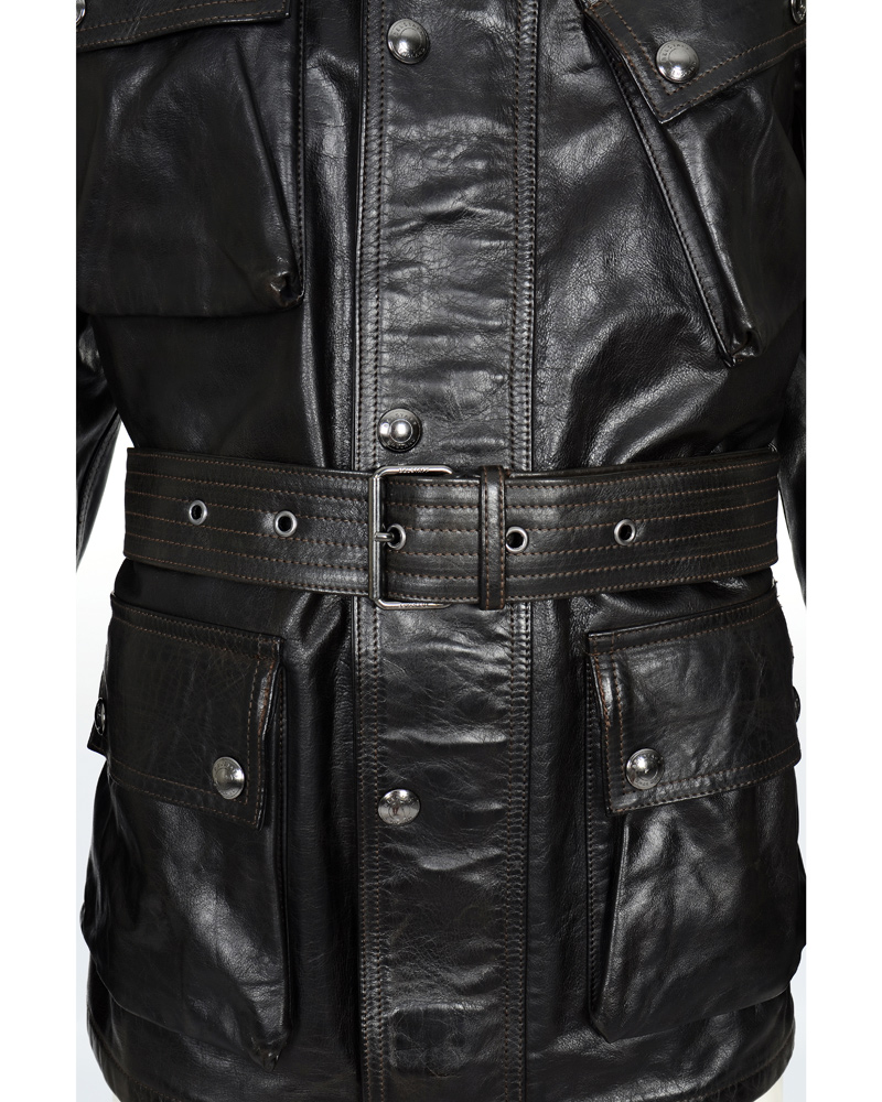 Heren | Jassen | Belstaff | Panther 4 Pocket Belted Leather Jacket Black